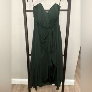 ASOS Elegant Forest Green midi dress